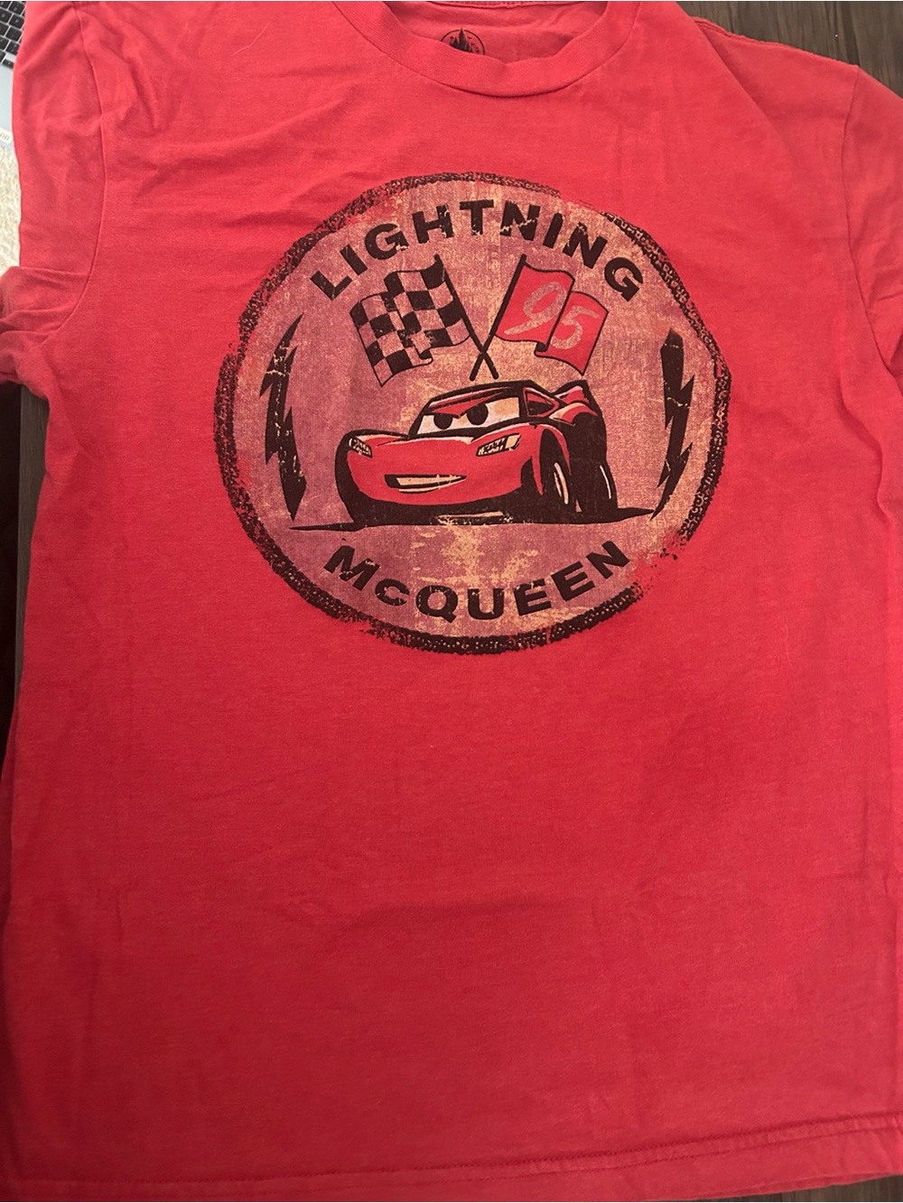Disney Cars Lightning McQueen Red Graphic Tee